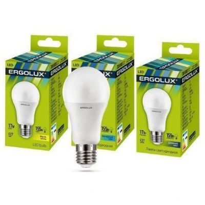 Светодиодная лампа Ergolux LED-A60-17W-E27-6K