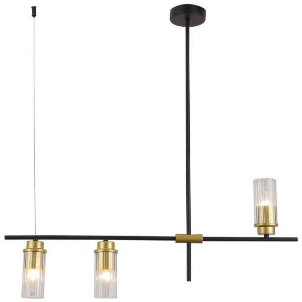 Светильник потолочный Linvel LV 9440/3 Прин Чёрный/золото Е14 40W 770х100х700мм