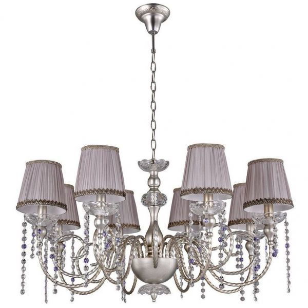 Подвесная люстра Crystal Lux ALEGRIA SP8 SILVER-BROWN