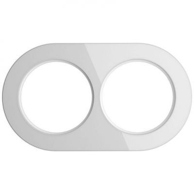 Рамка из стекла на 2 поста Werkel W0025101 белый (WL21-frame-02)