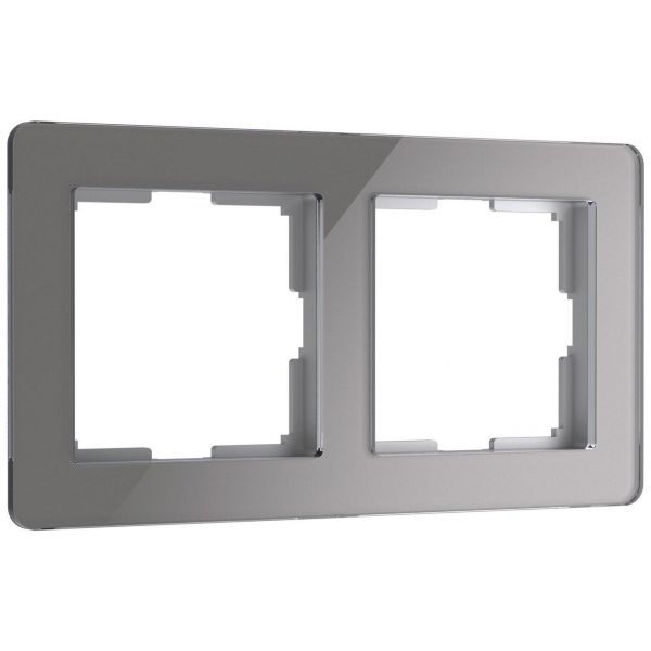 Рамка из акрила на 2 поста Acrylic графит Werkel W0022704