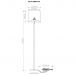 Торшер Arte Lamp Rodos A2589PN-1SS