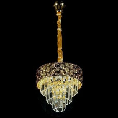 Люстра хрустальная ЭкономСвет 15553/1GD+CL LED