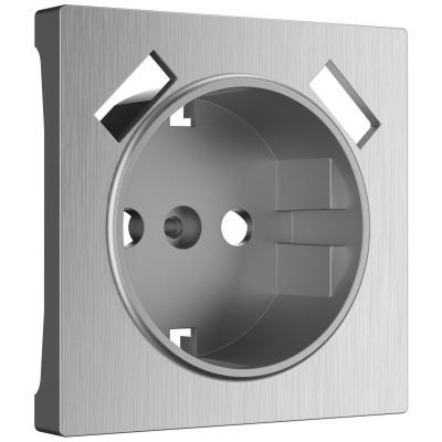 Накладка для розетки + USB Werkel W1179509 серебро рифленый (WL09-USB-CP)