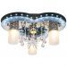 Потолочный светильник ЭкономСвет 8255/3+1BK+CR RC WT LED
