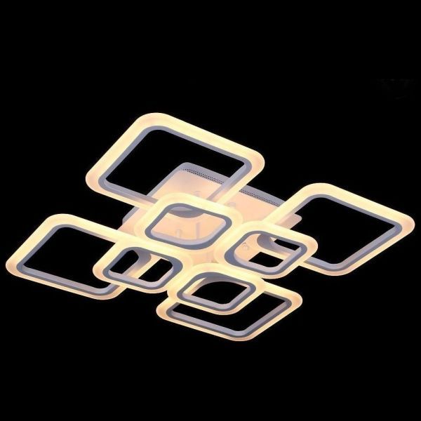 Светильник накладной Linvel MS 1026 Иден 120-144W 3000-6000К Белый 17280Lm 575х575х120 диммируемый с ПДУ