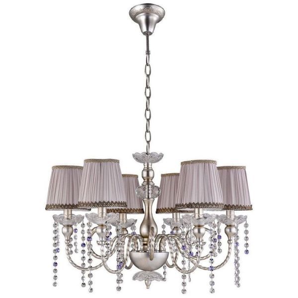 Подвесная люстра Crystal Lux ALEGRIA SP6 SILVER-BROWN