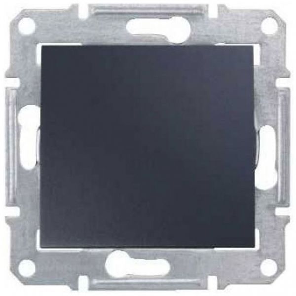 Переключатель 1-клавишный Schneider Electric Sedna Графит 10A, 250В (сх.6)