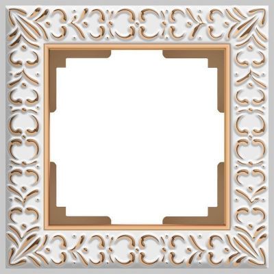 Рамка 1-местная Werkel W0011523 белое золото (WL07-Frame-01)