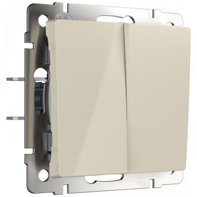 Выключатель 2-клавишный Werkel W1120003 слоновая кость (WL03-SW-2G-ivory)