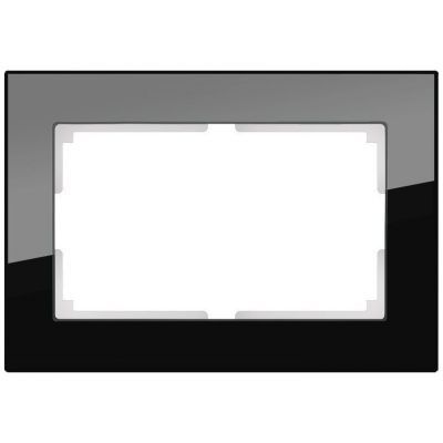 Рамка для двойной розетки Werkel W0081108 черный (WL01-Frame-01-DBL)