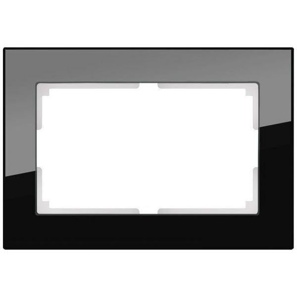 Рамка для двойной розетки Werkel W0081108 черный (WL01-Frame-01-DBL)