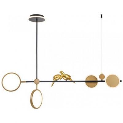 Подвесная светодиодная люстра Arte Lamp Toliman A2613SP-4BK