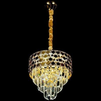 Люстра хрустальная ЭкономСвет 15554/1GD+CL LED