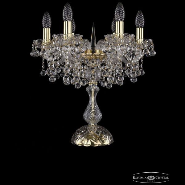 Настольная лампа Bohemia Ivele Crystal 1409L/6/141-47/G