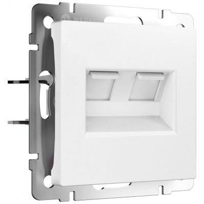 Розетка двойная Ethernet RJ-45 (белый матовый) W1181161 Werkel