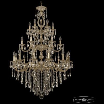 Люстра бронзовая 72401/12+6+6/300/3d B GW FL3M Bohemia Ivele Crystal