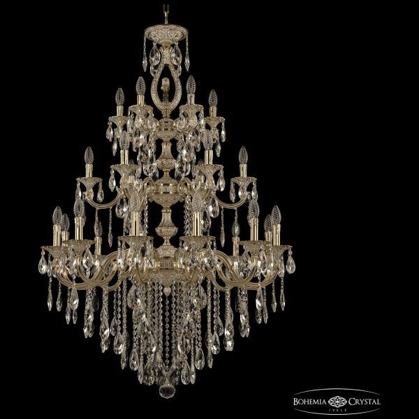 Люстра бронзовая 72401/12+6+6/300/3d B GW FL3M Bohemia Ivele Crystal