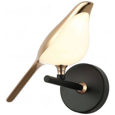 Настенный светодиодный светильник G61391/1wBK+GD WT Gerhort