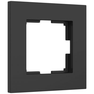 Рамка на 1 пост Slab (черный матовый) W0012908 Werkel