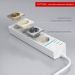 Розеточный блок 4-х местный + 3 USB Werkel W6514901 белый (WL20-04-03)