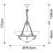 Люстра Arte Lamp A3777LM-3-2AB