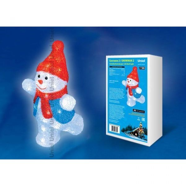Фигура для помещений Uniel ULD-M2234-040/STA WHITE IP20 SNOWMAN-2