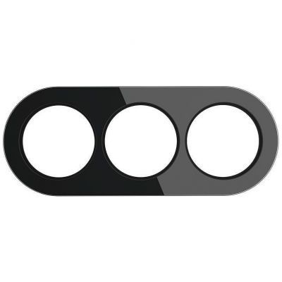Рамка из стекла на 3 поста Werkel W0035108 черный (WL21-frame-03)