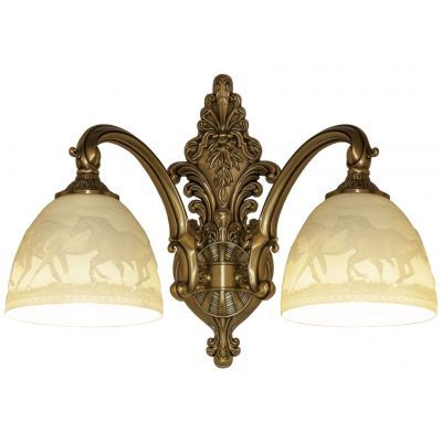 Бра бронзовые 7209B14/2/175 FP P1 D Horse Bohemia Ivele Crystal