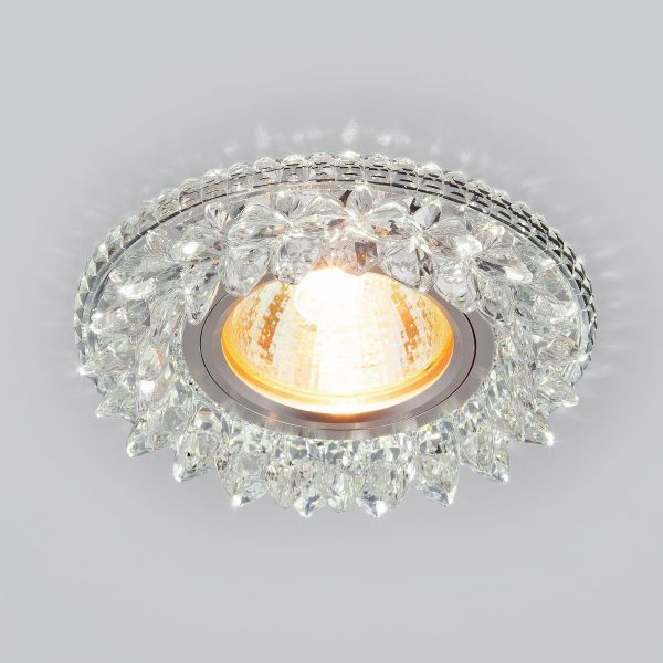 Точечный светильник с LED подсветкой Elektrostandard 2212 MR16 CL прозрачный