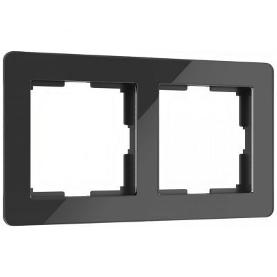 Рамка на 2 поста Acrylic черный Werkel W0022708