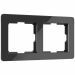 Рамка на 2 поста Acrylic черный Werkel W0022708