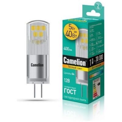 Светодиодная лампа Camelion LED5-G4-JC-NF/830/G4