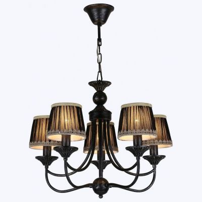 Люстра Linvel LV 9159/5 Роберто Черный E14 40W