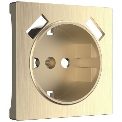 Накладка для розетки + USB Werkel W1179510 шампань рифленый (WL10-USB-CP)