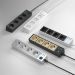 Розеточный блок 4-х местный + 3 USB Werkel W6514944 черный/шампань рифленый (WL20-04-03)