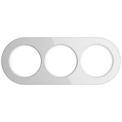 Рамка из стекла на 3 поста Werkel W0035101 белый (WL21-frame-03)