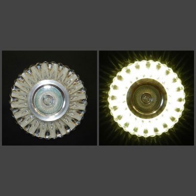 Точечный светильник Linvel V758 CL 220V/12V 35W G5.3 + Led