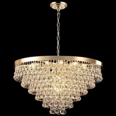 Люстра хрустальная Gerhort G22039/18GD+CL+AMB