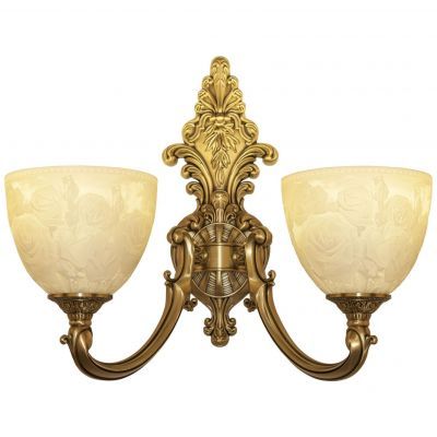 Бра бронзовые 7209B14/2/175 FP P1 U Rose Bohemia Ivele Crystal