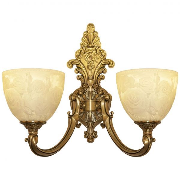 Бра бронзовые 7209B14/2/175 FP P1 U Rose Bohemia Ivele Crystal