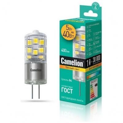 Светодиодная лампа Camelion LED5-G4-JD-NF/830/G4