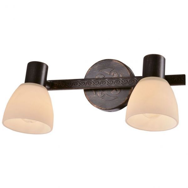 Спот Gerhort G81096/2BK+GD WT