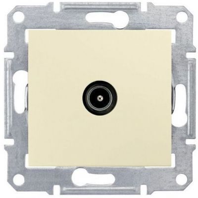 Розетка TV проходная Schneider Electric Sedna Бежевый 4dB