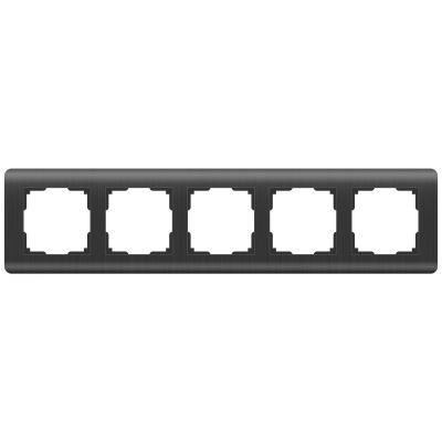 Рамка из пластика на 5 постов Werkel W0052104 графит (WL12-Frame-05)