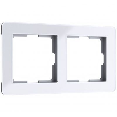 Рамка на 2 поста Acrylic белый Werkel W0022701