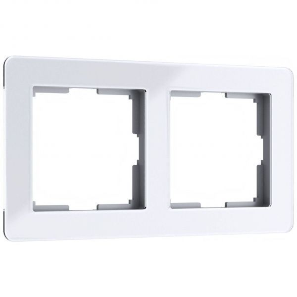 Рамка на 2 поста Acrylic белый Werkel W0022701