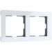 Рамка на 2 поста Acrylic белый Werkel W0022701