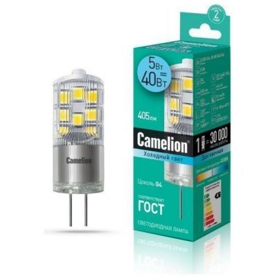 Светодиодная лампа Camelion LED5-G4-JD-NF/845/G4