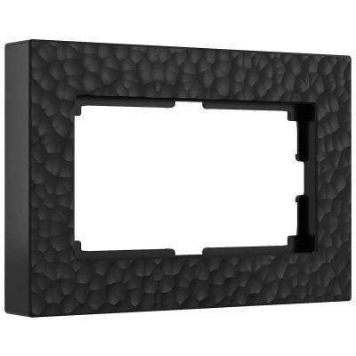 Рамка для двойной розетки (черный) Werkel W0082408